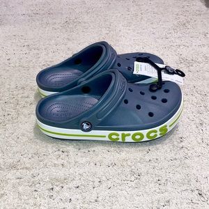 Grey/Green Crocs - Bayaband Clog